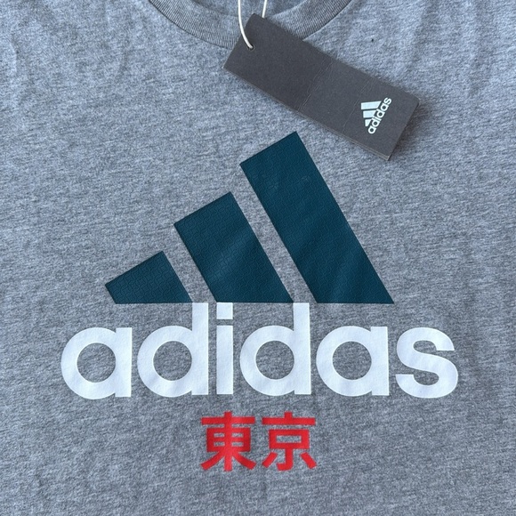 NWT Adidas Tokyo Grey Short Sleeve Tee - Picture 5 of 14